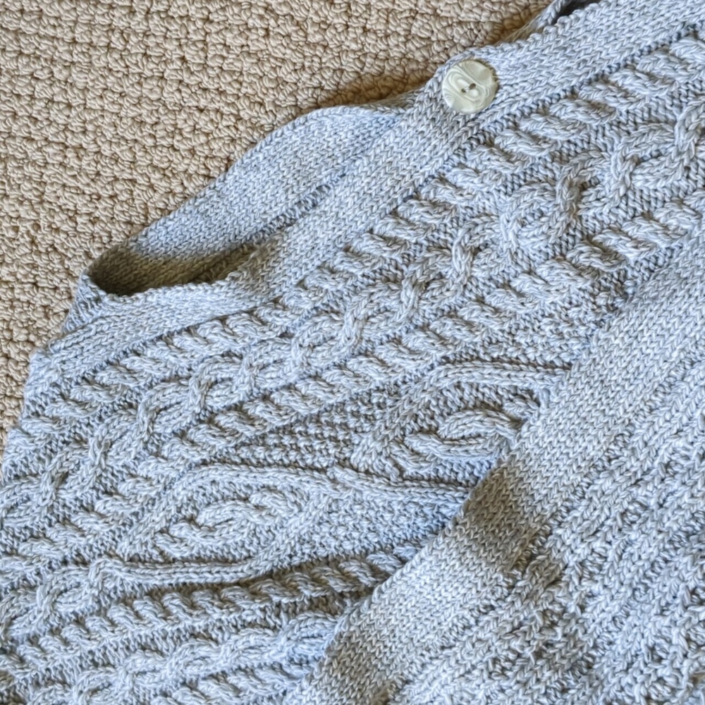 Aran Craft Merino Wool Button Cape Poncho - Picture 6 of 16